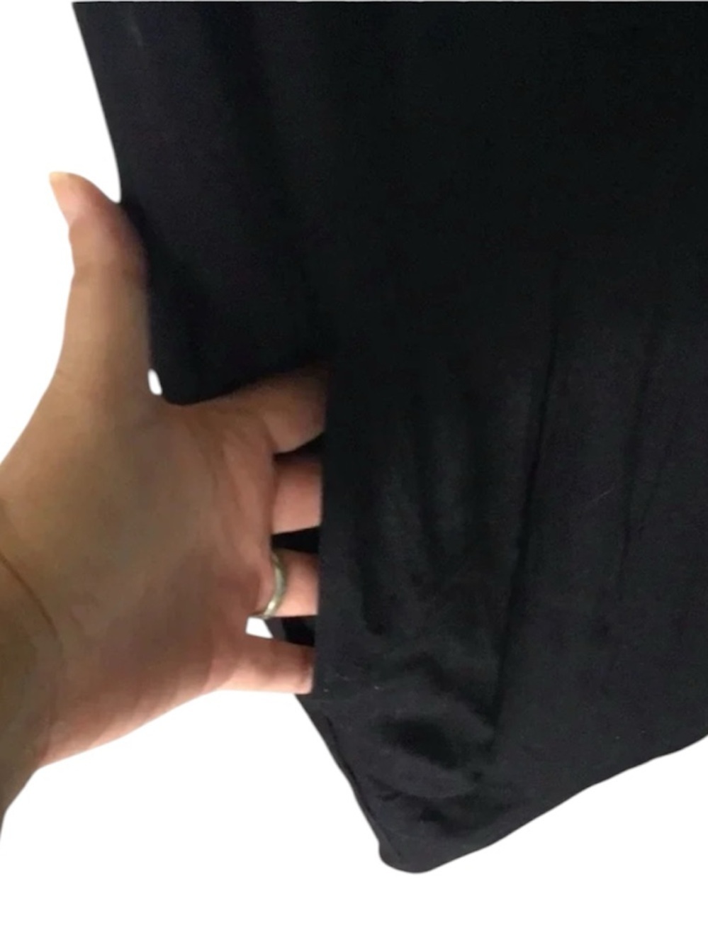 Trina Turk black blouson sleeveless t shirt mini dress pockets Size L - Picture 3 of 6
